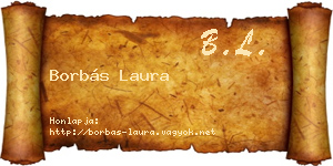 Borbás Laura névjegykártya