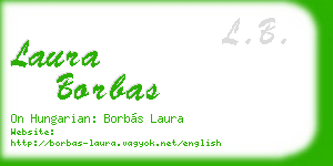 laura borbas business card
